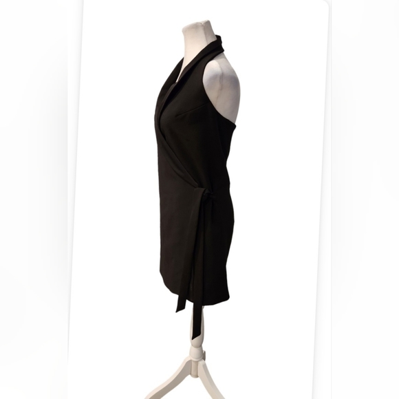 Blazer Halter Dress Black and Sleeveless - Picture 5 of 7